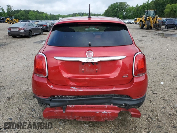 2016 FIAT 500X Easy with VIN ZFBCFYBT0GP333015, listed as a Copart auction lot 59536025 with 153,187 mi miles and Salvage title. Bid and sale history available at DreamBid. Image 6.