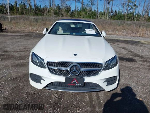 2018 Mercedes-Benz E 400 with VIN WDD1K6GBXJF031138, listed as a IAAI auction lot 41704112 with 51,133 mi miles and . Bid and sale history available at DreamBid. Image 6.