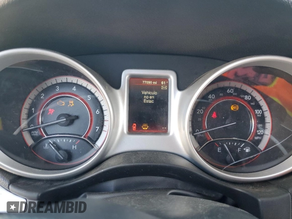 2016 Dodge Journey SXT with VIN 3C4PDCBG5GT116631, listed as a Copart auction lot 49538975 with 77,090 mi miles and Salvage Title. Bid and sale history available at carsss.com. Image 9.