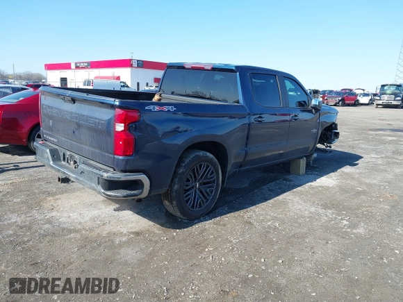 2019 Chevrolet Silverado 1500 LT with VIN 3GCUYDED8KG213810, listed as a IAAI auction lot 41427290 with 55,298 mi miles. Bid and sale history available at carsss.com. Image 4.