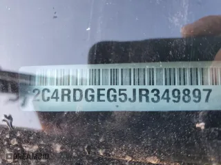 2018 Dodge Grand Caravan GT with VIN 2C4RDGEG5JR349897, listed as a Copart auction lot 49212745 with 101,257 mi miles and Salvage Title. Bid and sale history available at carsss.com. Image 16.