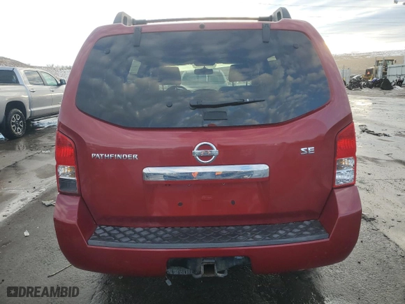 2008 Nissan Pathfinder SE with VIN 5N1AR18B78C641335, listed as a Copart auction lot 43152455 with 147,670 mi miles and Salvage Title. Bid and sale history available at carsss.com. Image 6.