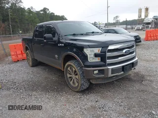 2016 Ford F-150 XLT with VIN 1FTEW1EG1GFC00604, listed as a IAAI auction lot 41519752 with 120,834 mi miles. Bid and sale history available at carsss.com. Image 1.