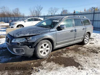 2008 Volvo XC70 with VIN YV4BZ982581016741, listed as a Copart auction lot 45811435 with 0 mi miles and Salvage Title. Bid and sale history available at carsss.com. Image 1.