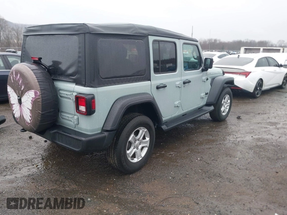 2023 Jeep Wrangler Sport S with VIN 1C4HJXDN5PW609316, listed as a IAAI auction lot 40960863 with 15,614 mi miles and . Bid and sale history available at DreamBid. Image 4.