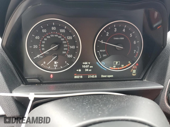 2016 BMW 2 Series M235i xDrive with VIN WBA1J9C59GV696705, listed as a Copart auction lot 47900155 with 80,216 mi miles and Salvage Title. Bid and sale history available at carsss.com. Image 9.