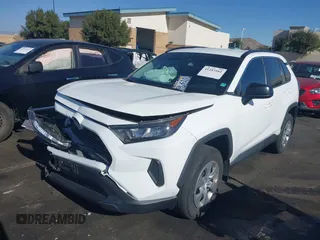 2021 Toyota RAV4 LE with VIN 2T3H1RFV3MW166926, listed as a IAAI auction lot 41283161 with 54,244 mi miles. Bid and sale history available at carsss.com. Image 22.