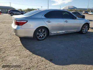 2008 Lexus LS 460 with VIN JTHBL46F285054643, listed as a Copart auction lot 71823434 with 71,714 mi miles and Salvage Title. Bid and sale history available at carsss.com. Image 3.