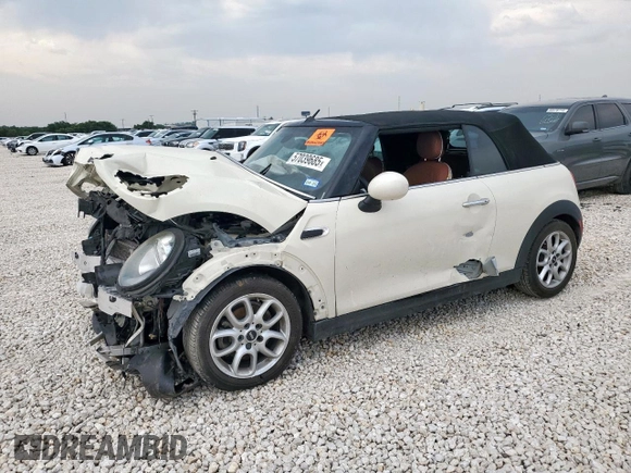 2017 MINI Convertible Cooper z VIN WMWWG5C32H3C20341, wystawiony jako Copart lot #57039685 z przebiegiem 100 575 mil mil oraz Szkoda całkowita • Salvage title. Historia ofert i sprzedaży dostępna na DreamBid. Obrazek 1.