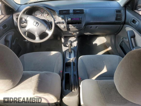 2001 Honda Civic DX with VIN 2HGES16271H566802, listed as a Copart auction lot 43362825 with 238,734 mi miles and Clean Title. Bid and sale history available at carsss.com. Image 8.