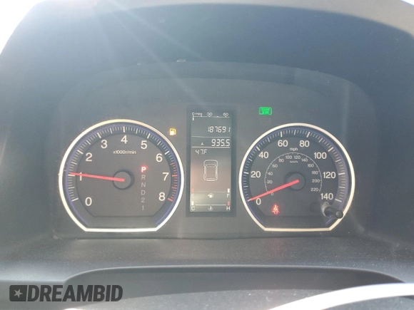 2008 Honda CR-V EX-L with VIN JHLRE48778C048951, listed as a Copart auction lot 47392615 with 187,691 mi miles and Salvage Title. Bid and sale history available at carsss.com. Image 9.