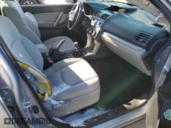 2014 Subaru Forester 2.5i with VIN JF2SJAAC0EG543028, listed as a Copart auction lot 87548485 with 0 mi miles and Salvage Title. Bid and sale history available at carsss.com. Image 5.