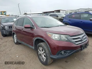2012 Honda CR-V EX-L with VIN 5J6RM4H76CL051097, listed as a IAAI auction lot 41955201 with 123,846 mi miles. Bid and sale history available at carsss.com. Image 1.