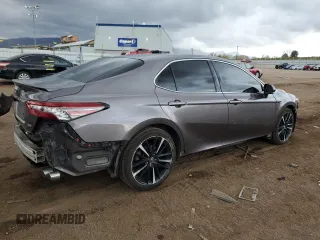 2018 Toyota Camry XSE с VIN 4T1B61HK2JU033624, выставлен на аукционе Copart как лот 55128935 с пробегом 86 024 миль миль и Списание • Salvage title. История ставок и продаж доступна на DreamBid. Изображение 3.