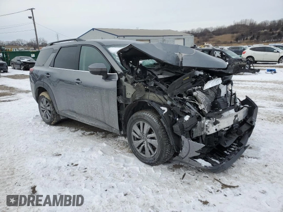 2024 Nissan Pathfinder SV with VIN 5N1DR3BC7RC289059, listed as a Copart auction lot 45422655 with 11,580 mi miles and Non repairable. Bid and sale history available at DreamBid. Image 4.