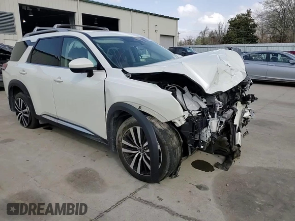 2023 Nissan Pathfinder Platinum z VIN 5N1DR3DGXPC272592, wystawiony jako Copart lot #46348395 z przebiegiem 27 669 mil mil oraz Szkoda całkowita • Salvage title. Historia ofert i sprzedaży dostępna na DreamBid. Obrazek 11.
