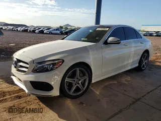 2017 Mercedes-Benz C 300 with VIN 55SWF4JB6HU223073, listed as a Copart auction lot 62393865 with 95,400 mi miles and Salvage title. Bid and sale history available at DreamBid. Image 1.