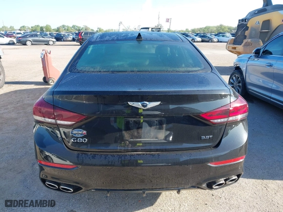 2019 Genesis G80 3.3T Sport with VIN KMTFN4JB5KU312637, listed as a IAAI auction lot 41985513 with 34,536 mi miles. Bid and sale history available at carsss.com. Image 16.