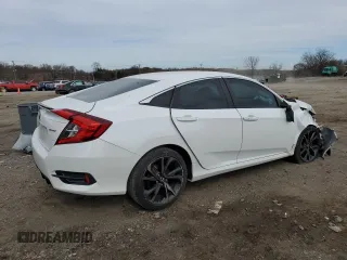 2020 Honda Civic Sedan Sport with VIN 2HGFC2F80LH578062, listed as a Copart auction lot 49667575 with 82,591 mi miles and Salvage Title. Bid and sale history available at carsss.com. Image 3.