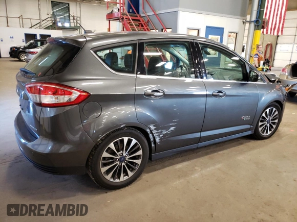 2017 Ford C-Max Energi Titanium with VIN 1FADP5FU2HL104395, listed as a Copart auction lot 58899174 with 113,745 mi miles and Salvage Title. Bid and sale history available at carsss.com. Image 3.