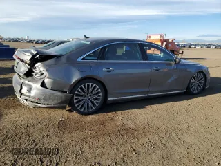 2019 Audi A8 L with VIN WAU8DAF84KN008101, listed as a Copart auction lot 50063905 with 46,816 mi miles and Salvage Title. Bid and sale history available at carsss.com. Image 3.