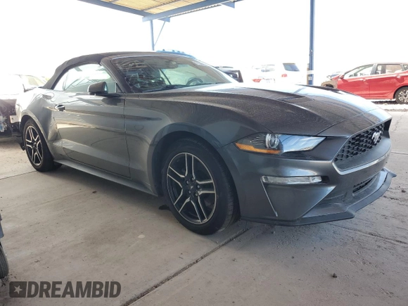 2018 Ford Mustang EcoBoost Premium with VIN 1FATP8UH9J5129484, listed as a Copart auction lot 71384364 with 100,685 mi miles and Salvage title. Bid and sale history available at DreamBid. Image 4.