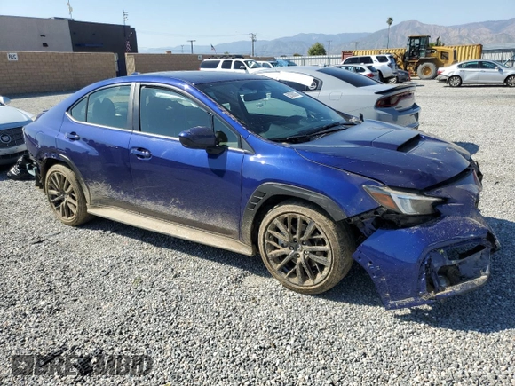 2024 Subaru WRX Premium with VIN JF1VBAH65R9819339, listed as a Copart auction lot 52388035 with 495 mi miles and Salvage title. Bid and sale history available at DreamBid. Image 4.