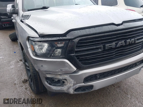 2020 Ram 1500 Big Horn with VIN 1C6SRFFT0LN284358, listed as a IAAI auction lot 41352956 with 70,693 mi miles. Bid and sale history available at carsss.com. Image 18.