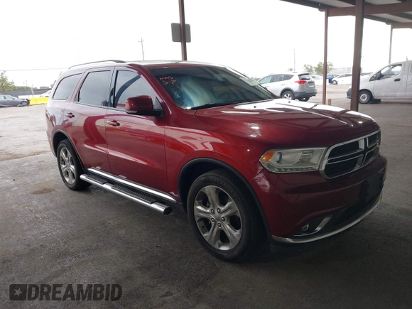 2015 Dodge Durango Limited with VIN 1C4RDJDG5FC112180, listed as a IAAI auction lot 42168091 with 115,154 mi miles and . Bid and sale history available at DreamBid. Image 1.