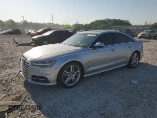 2016 Audi A6 Premium Plus with VIN WAUGFAFC6GN084758, listed as a Copart auction lot 53609605 with 124,427 mi miles and Salvage title. Bid and sale history available at DreamBid. Image 1.