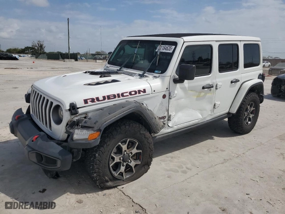 2019 Jeep Wrangler Unlimited Rubicon with VIN 1C4HJXFG9KW540850, listed as a Copart auction lot 51184635 with 55,772 mi miles and Salvage Title. Bid and sale history available at carsss.com. Image 1.