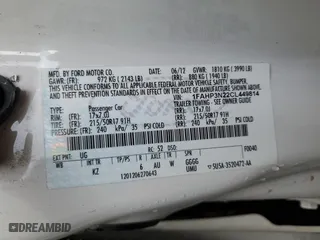 2012 Ford Focus Titanium with VIN 1FAHP3N22CL449814, listed as a Copart auction lot 49080875 with 127,022 mi miles and Salvage Title. Bid and sale history available at carsss.com. Image 12.