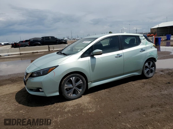 2018 Nissan LEAF SV z VIN 1N4AZ1CP9JC311747, wystawiony jako Copart lot #58365155 z przebiegiem 87 470 mil mil oraz Szkoda całkowita • Salvage title. Historia ofert i sprzedaży dostępna na DreamBid. Obrazek 1.