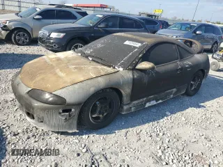 1998 Mitsubishi Eclipse GS-T with VIN 4A3AK54F8WE087052, listed as a Copart auction lot 77439464 with 119,881 mi miles and Salvage Title. Bid and sale history available at carsss.com. Image 1.