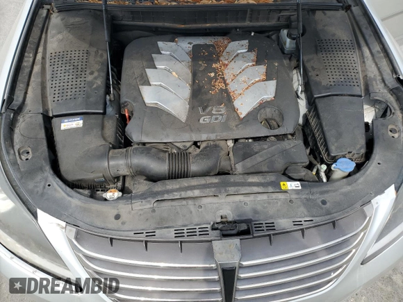2014 Hyundai Equus Signature with VIN KMHGH4JHXEU082883, listed as a Copart auction lot 53679875 with 115,359 mi miles and Non Repairable. Bid and sale history available at DreamBid. Image 11.