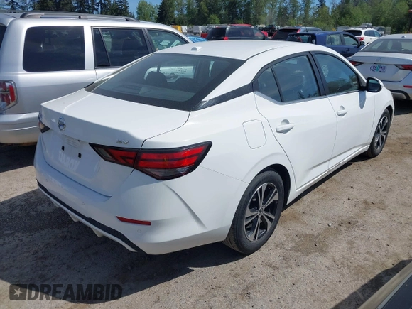 2021 Nissan Sentra SV with VIN 3N1AB8CV1MY285892, listed as a IAAI auction lot 42203454 with 56,147 mi miles and . Bid and sale history available at DreamBid. Image 4.