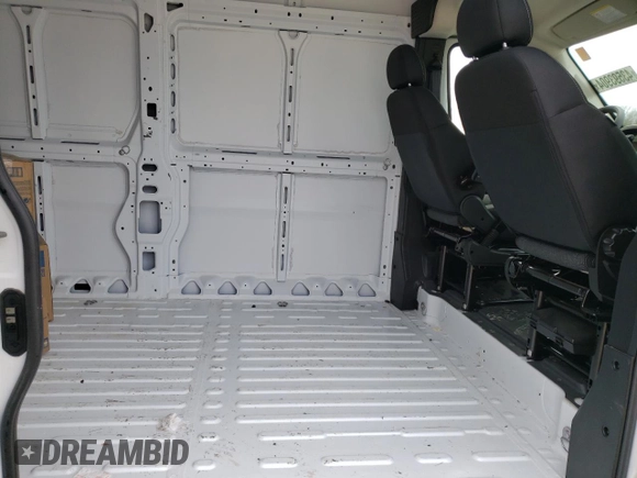 2023 Ram ProMaster Cargo with VIN 3C6MRVJG6PE506893, listed as a Copart auction lot 43593904 with 15,978 mi miles and Salvage Title. Bid and sale history available at DreamBid. Image 11.