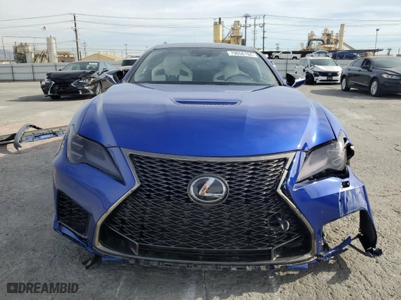 2020 Lexus RC F with VIN JTHJP5BC5L5007844, listed as a Copart auction lot 79658194 with 27,384 mi miles and Salvage Title. Bid and sale history available at carsss.com. Image 5.