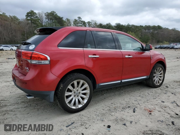 2011 Lincoln MKX with VIN 2LMDJ8JK1BBJ11526, listed as a Copart auction lot 51667125 with 155,234 mi miles and Salvage Title. Bid and sale history available at carsss.com. Image 3.