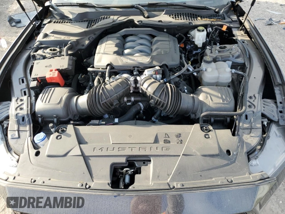 2024 Ford Mustang GT with VIN 1FA6P8CF2R5412592, listed as a Copart auction lot 53701845 with 6,263 mi miles and Salvage Title. Bid and sale history available at DreamBid. Image 11.