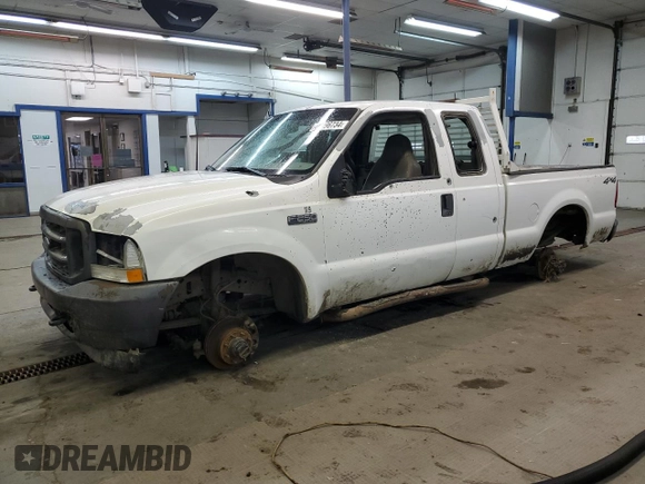 2003 Ford F-250 with VIN 3FTNX21L43MB35635, listed as a Copart auction lot 86396734 with Not provided miles and Salvage title. Bid and sale history available at DreamBid. Image 1.