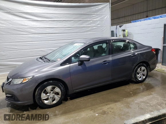 2015 Honda Civic Sedan LX with VIN 19XFB2F59FE036367, listed as a Copart auction lot 47978985 with 63,677 mi miles and Salvage Title. Bid and sale history available at carsss.com. Image 1.