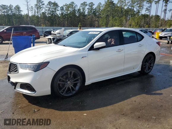 2020 Acura TLX w/A-Spec Pkg with VIN 19UUB1F64LA010723, listed as a Copart auction lot 44362595 with 96,818 mi miles and Salvage Title. Bid and sale history available at carsss.com. Image 1.