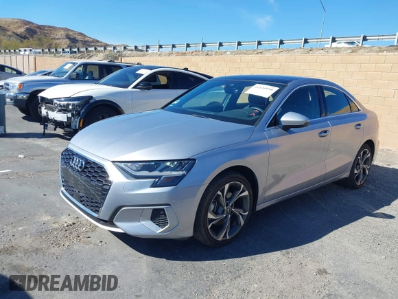 2022 Audi A3 Premium with VIN WAUAUDGY9NA089853, listed as a IAAI auction lot 41435958 with 12,154 mi miles. Bid and sale history available at carsss.com. Image 2.