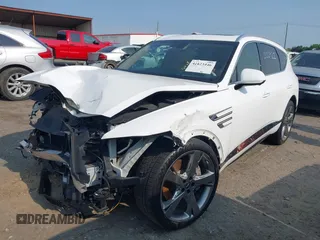 2022 Genesis GV80 with VIN KMUHCESC6NU084725, listed as a IAAI auction lot 42423446 with 66,562 mi miles and . Bid and sale history available at DreamBid. Image 2.