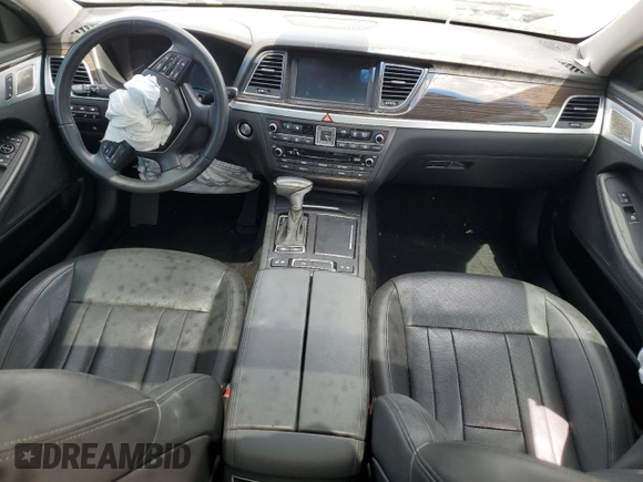2018 Genesis G80 3.8L with VIN KMHGN4JE4JU281405, listed as a Copart auction lot 54934575 with 72,534 mi miles and Salvage title. Bid and sale history available at DreamBid. Image 8.