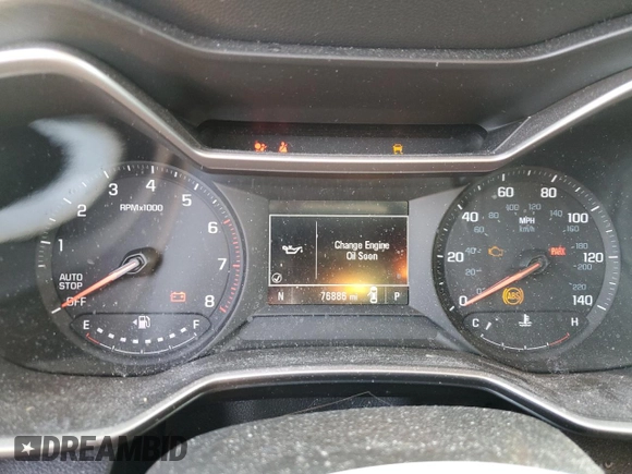 2021 Chevrolet TrailBlazer LS with VIN KL79MMS21MB169159, listed as a Copart auction lot 47581075 with 76,886 mi miles and Salvage Title. Bid and sale history available at DreamBid. Image 9.