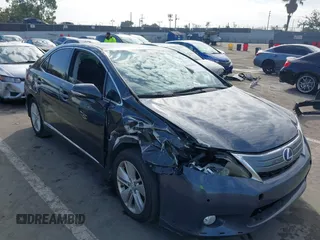 2010 Lexus HS 250h with VIN JTHBB1BAXA2008139, listed as a IAAI auction lot 41695056 with 129,505 mi miles. Bid and sale history available at carsss.com. Image 6.