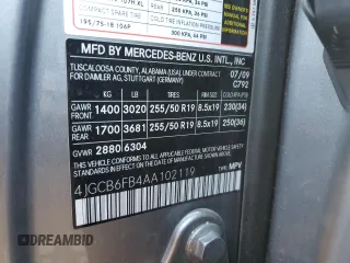 2010 Mercedes-Benz R с VIN 4JGCB6FB4AA102119, выставлен на аукционе Copart как лот 44354954 с пробегом 96 142 миль миль и Списание • Salvage title. История ставок и продаж доступна на DreamBid. Изображение 13.