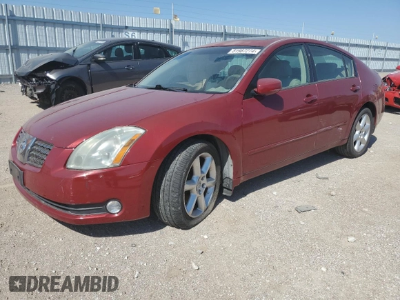 2006 Nissan Maxima SL with VIN 1N4BA41E06C858038, listed as a Copart auction lot 81987274 with 158,836 mi miles and Salvage title. Bid and sale history available at DreamBid. Image 1.